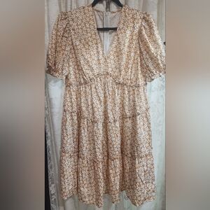 Floral Puff Sleeve Dress